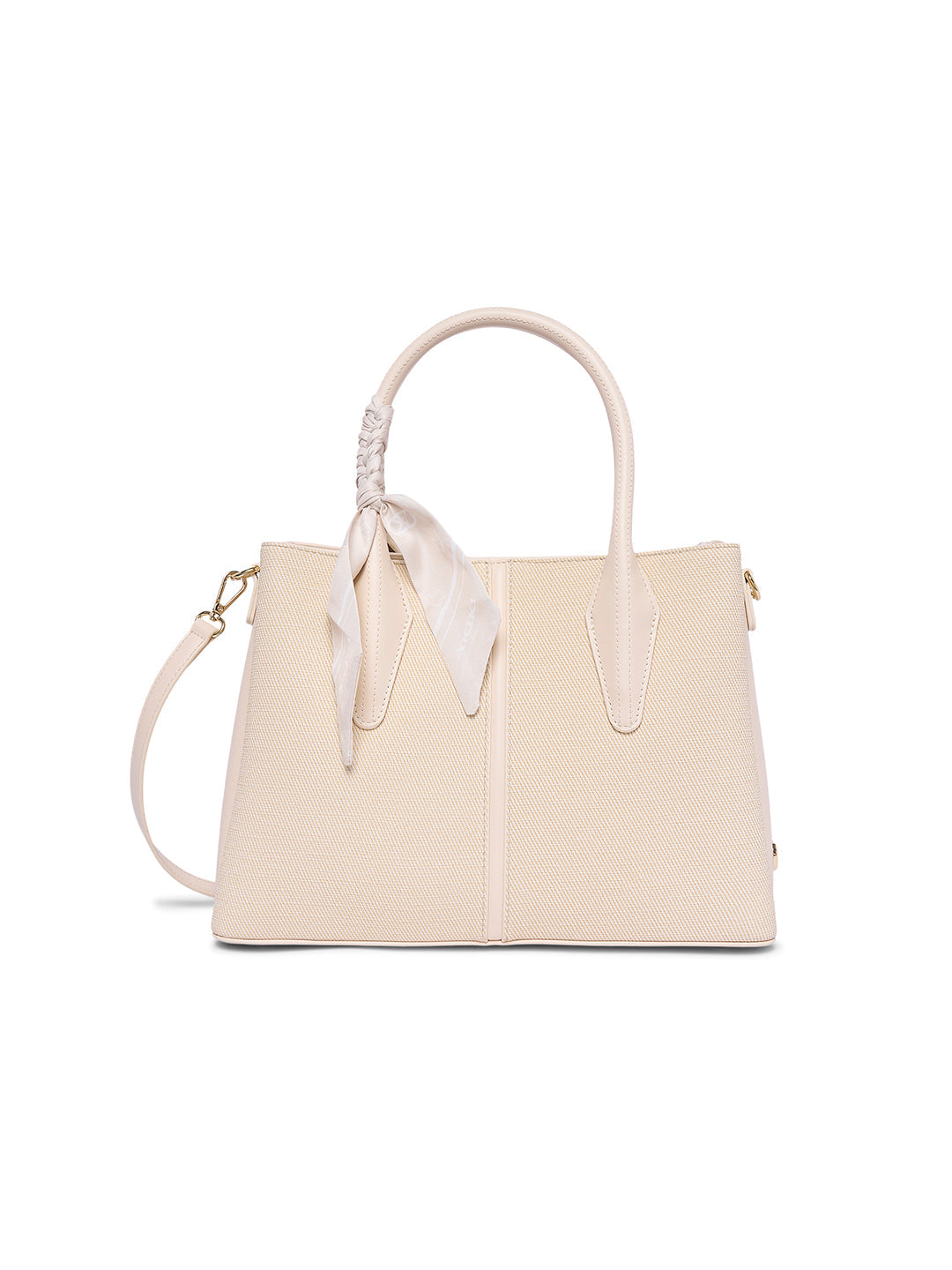 Lewisham 34 Medium Satchel Bag Off White
