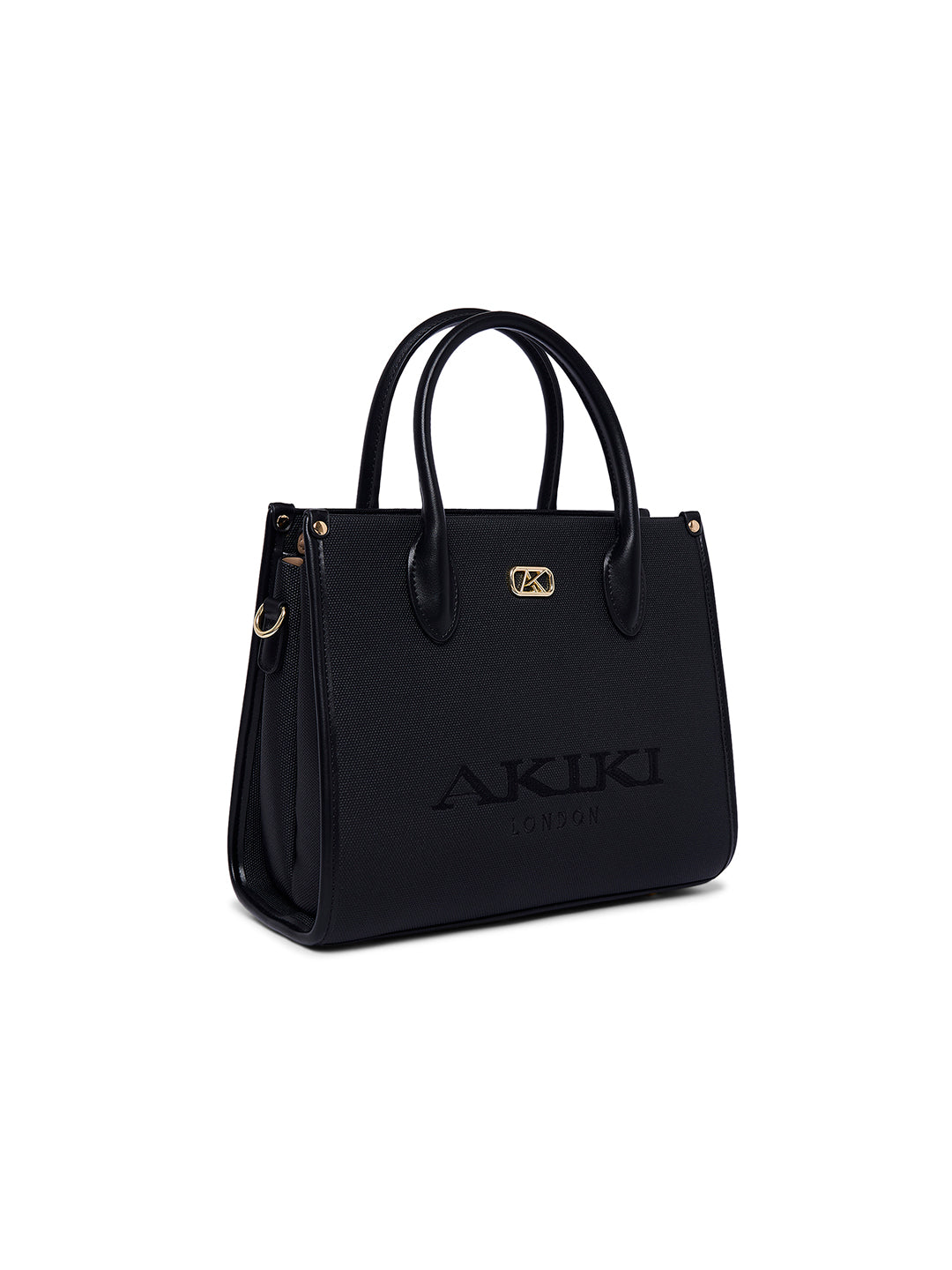 Manor 28 Box Medium Satchel Bag Black
