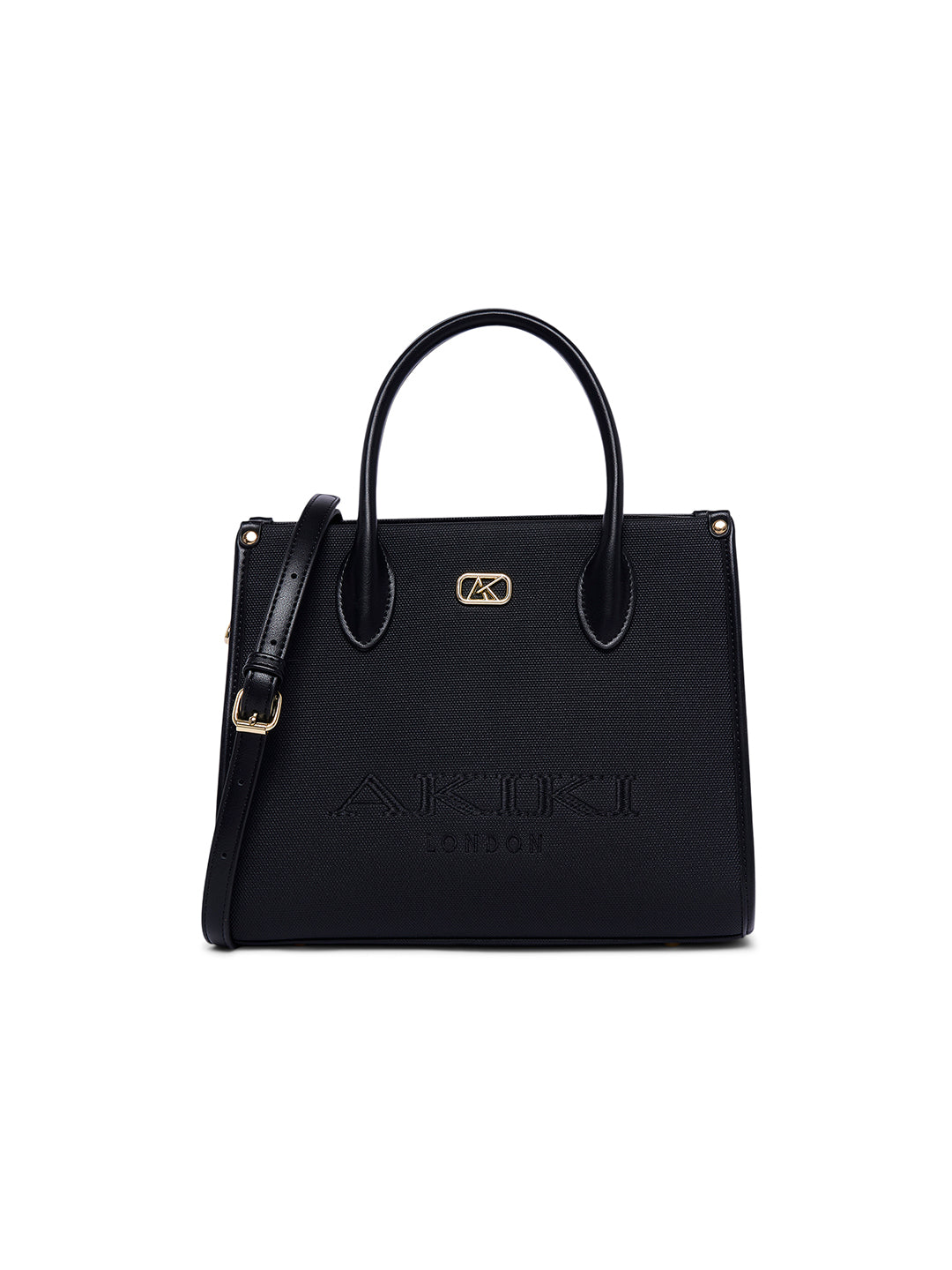 Manor 28 Box Medium Satchel Bag Black