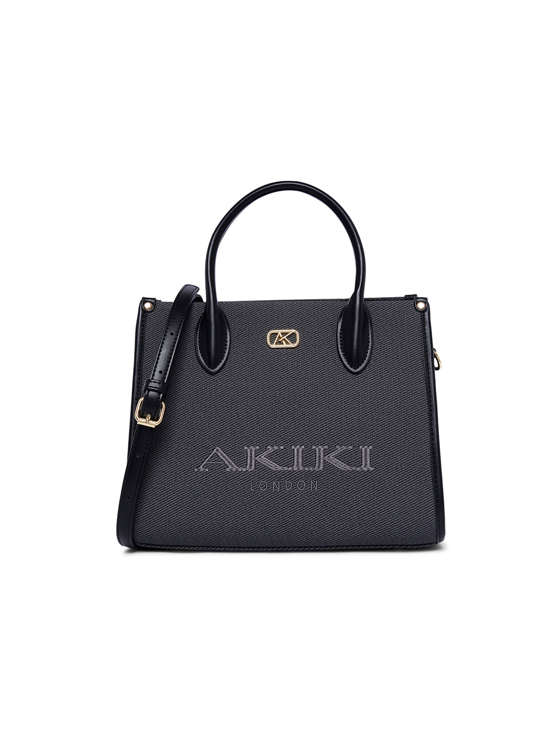 Manor 28 Box Medium Satchel Bag Grey