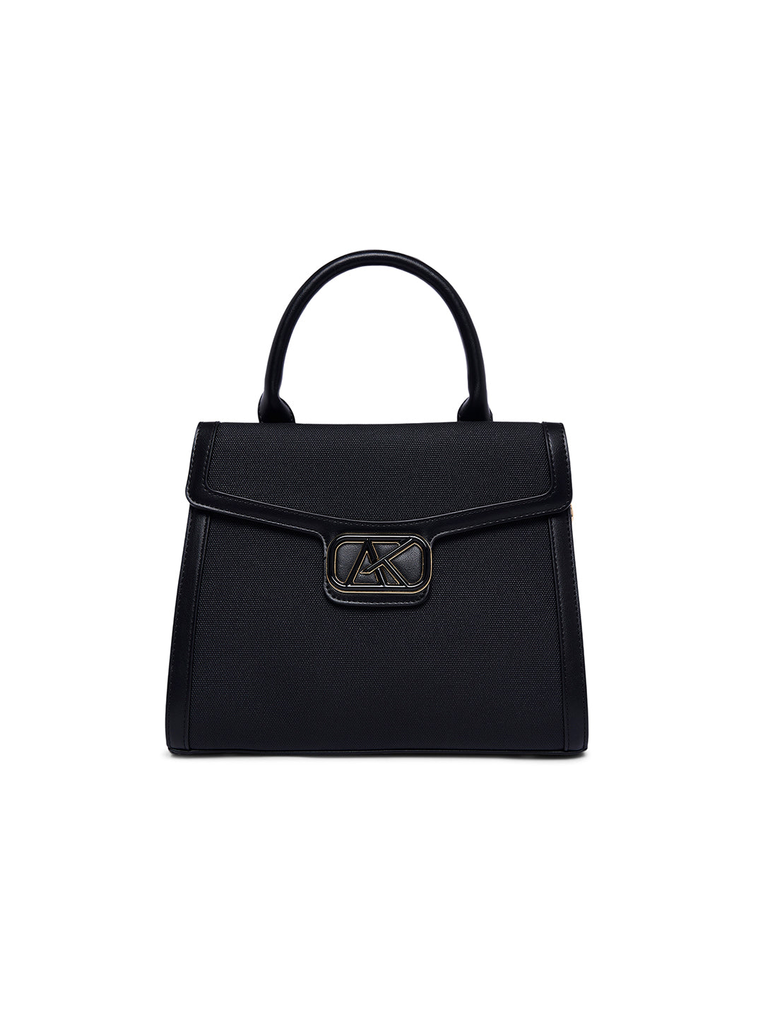 Lambeth 28 Flap Medium Satchel Bag Black