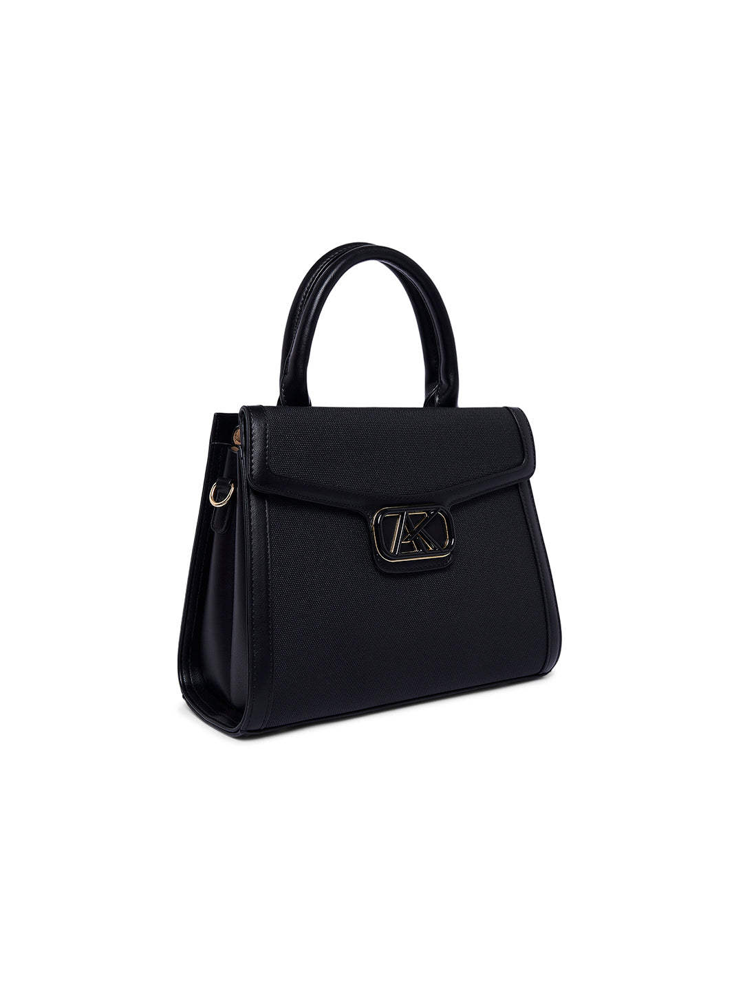 Lambeth 28 Flap Medium Satchel Bag Black