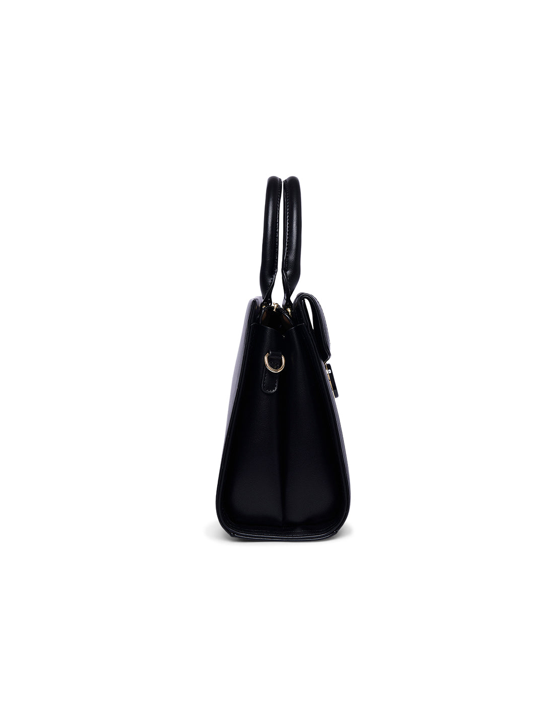 Lambeth 28 Flap Medium Satchel Bag Black