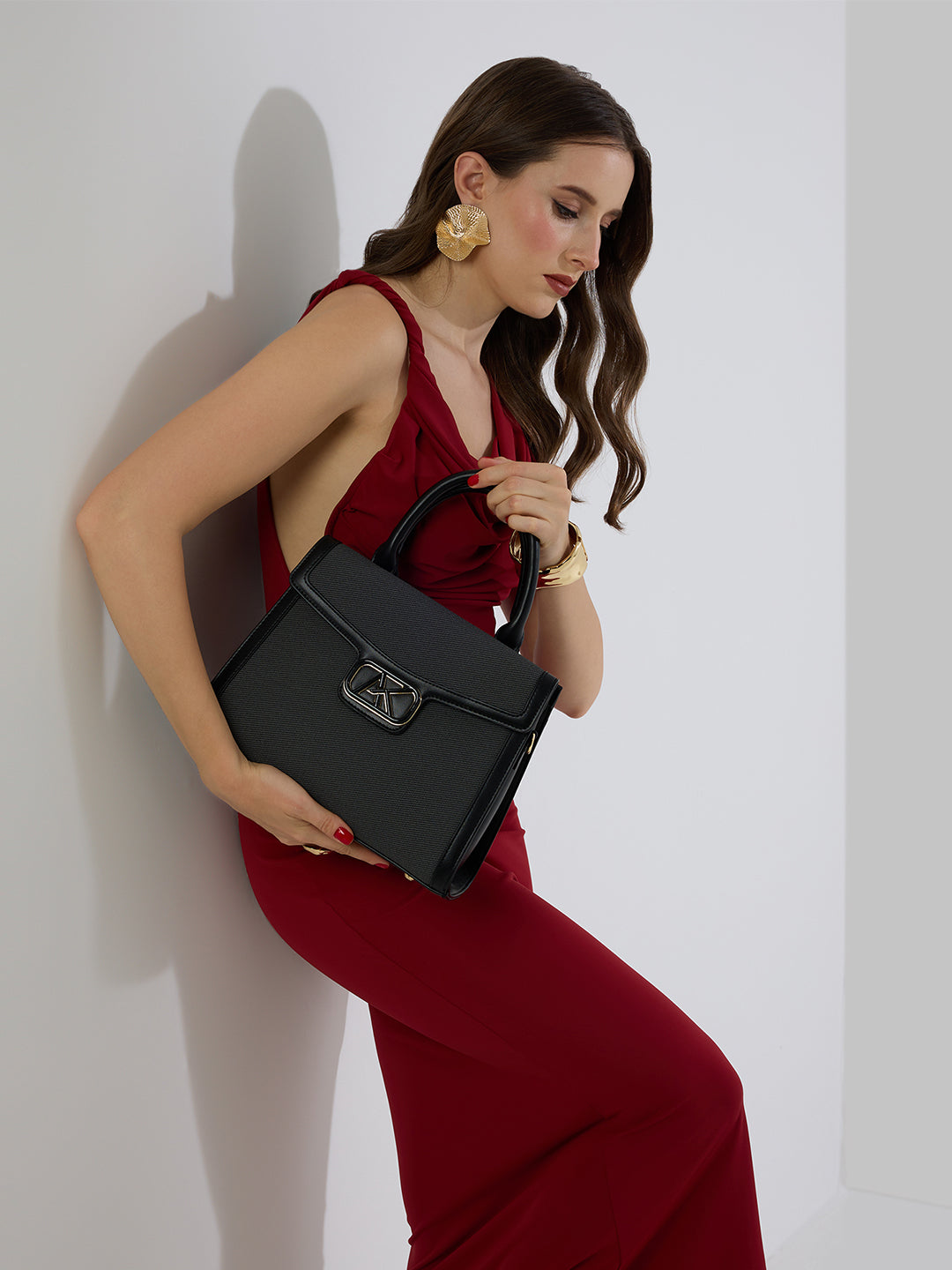 Lambeth 28 Flap Medium Satchel Bag Grey