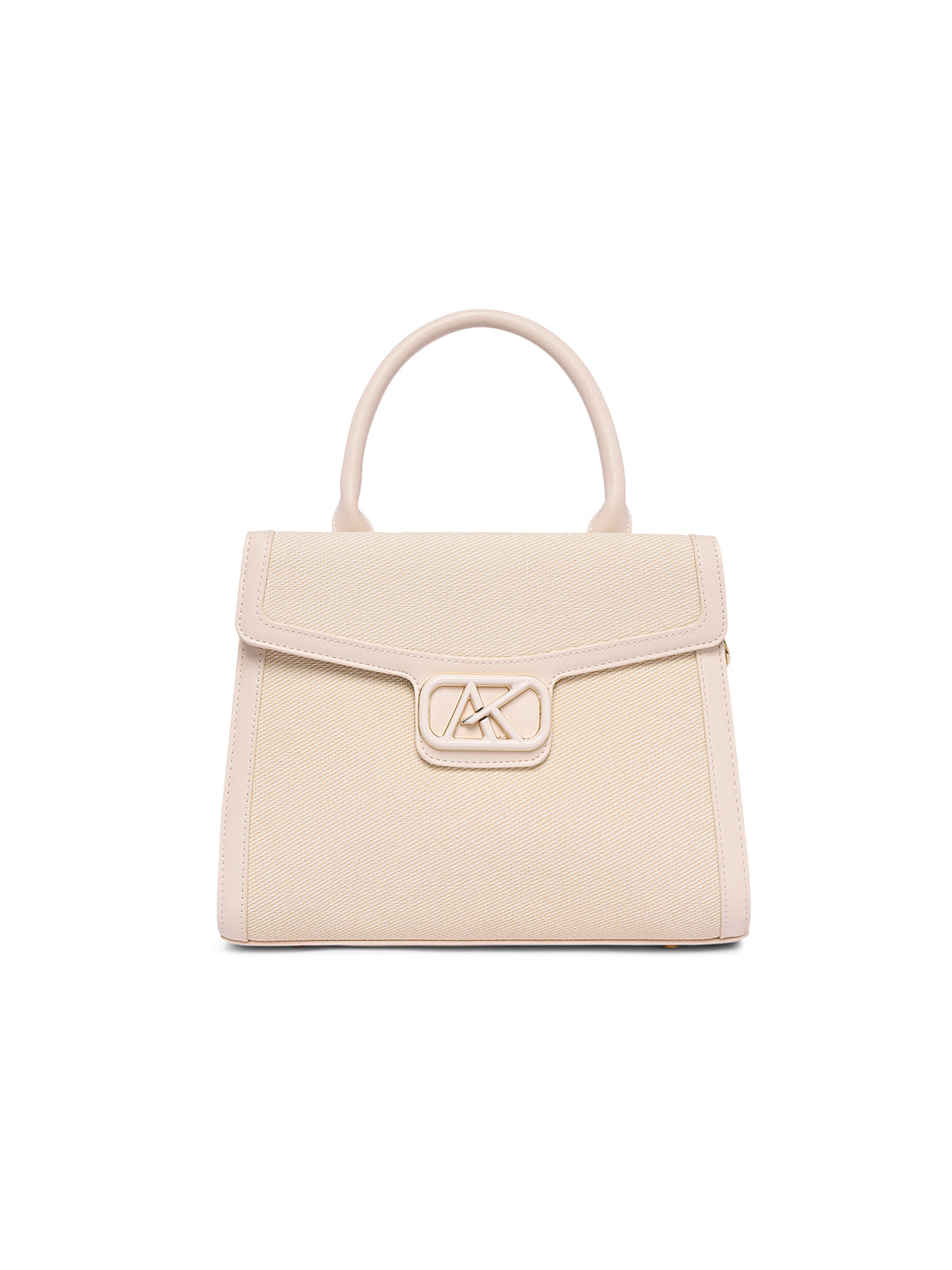Lambeth 28 Flap Medium Satchel Bag Off White