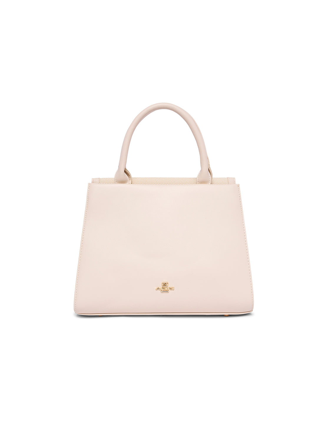 Lambeth 28 Flap Medium Satchel Bag Off White