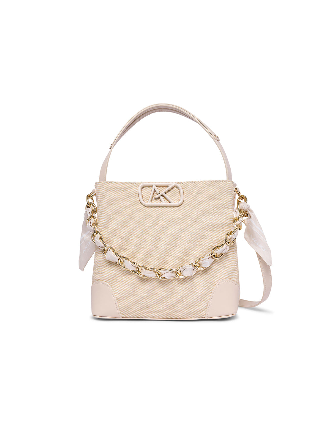 Sudbury 23 Medium Bucket Bag Off White