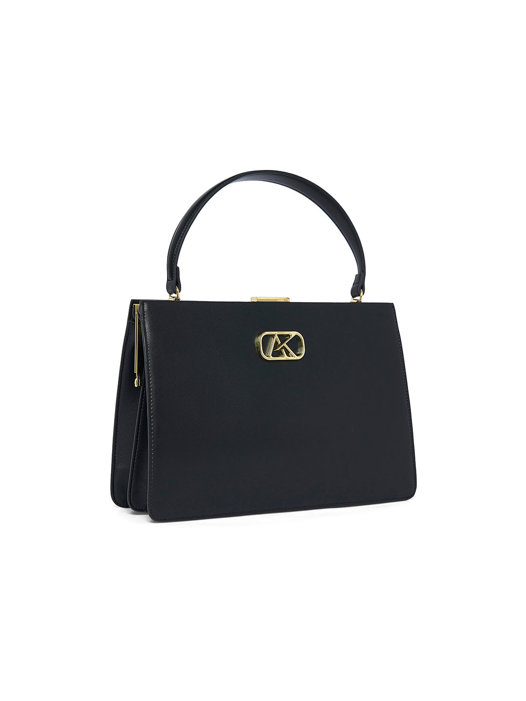 Hackney 30 Frame Medium Handbag Black