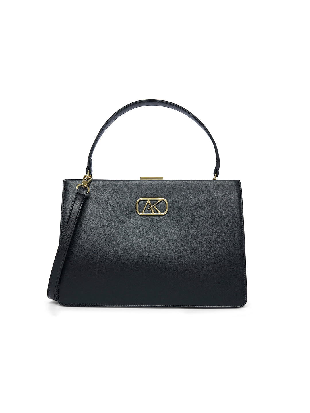 Hackney 30 Frame Medium Handbag Black