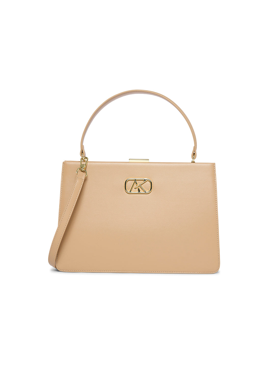 Hackney 30 Frame Medium Handbag Beige