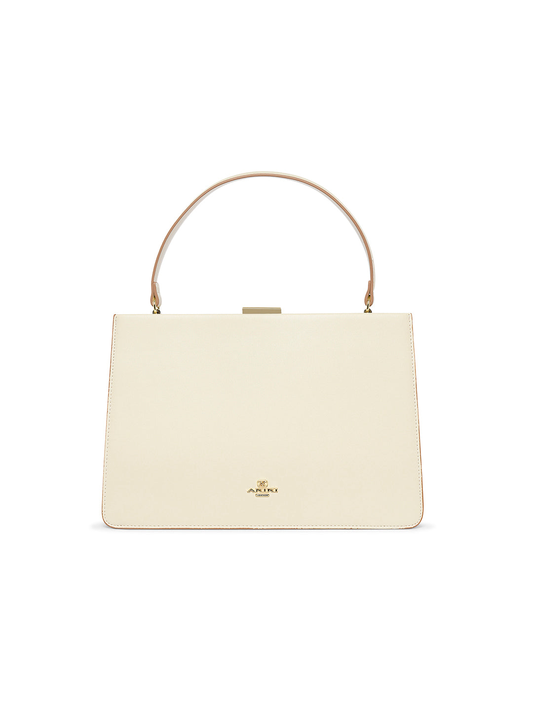 Hackney 30 Frame Medium Handbag Off White