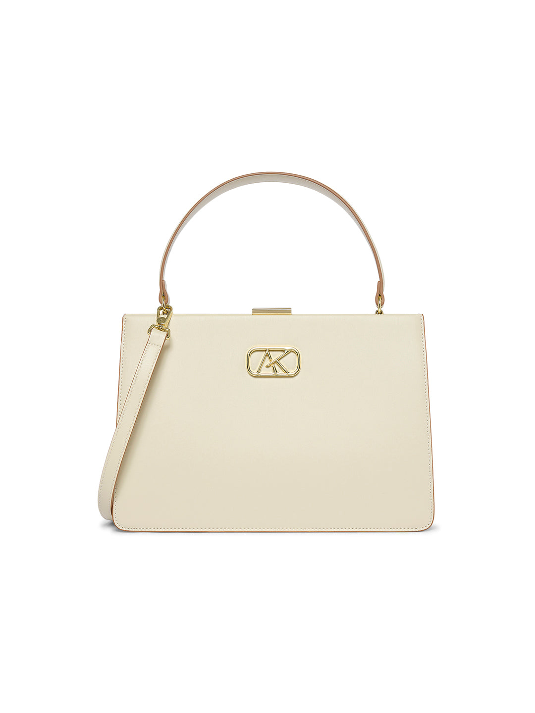 Hackney 30 Frame Medium Handbag Off White
