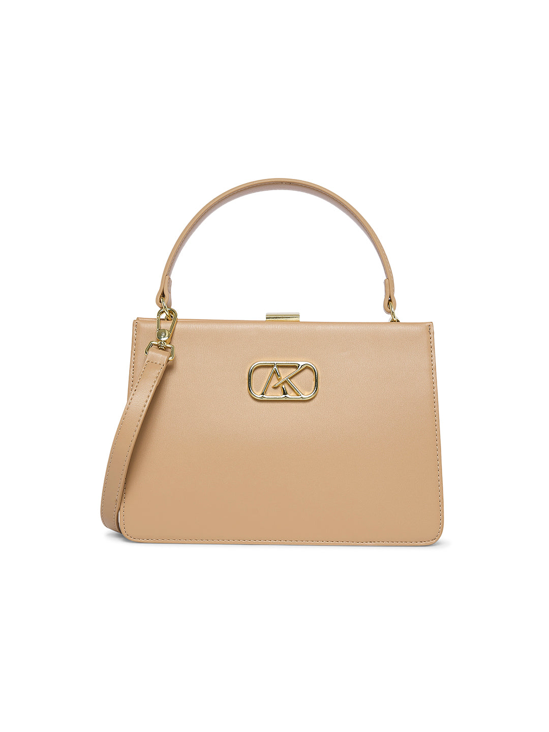 Hackney 23 Frame Small Handbag Beige