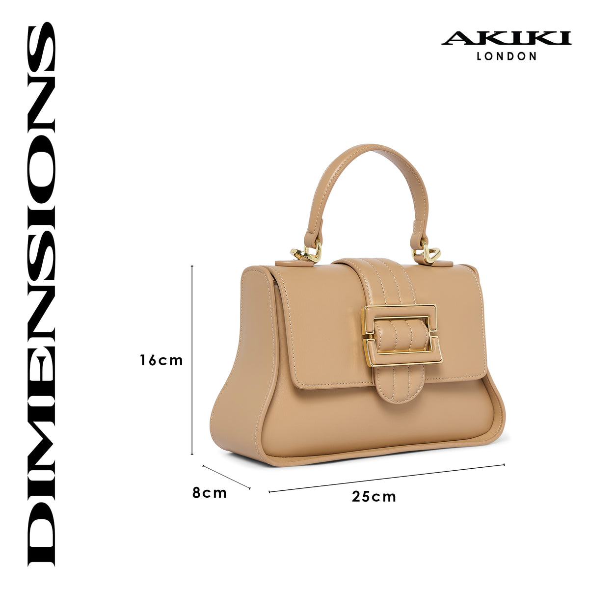 Southwark 25 Flap Small Handbag Beige