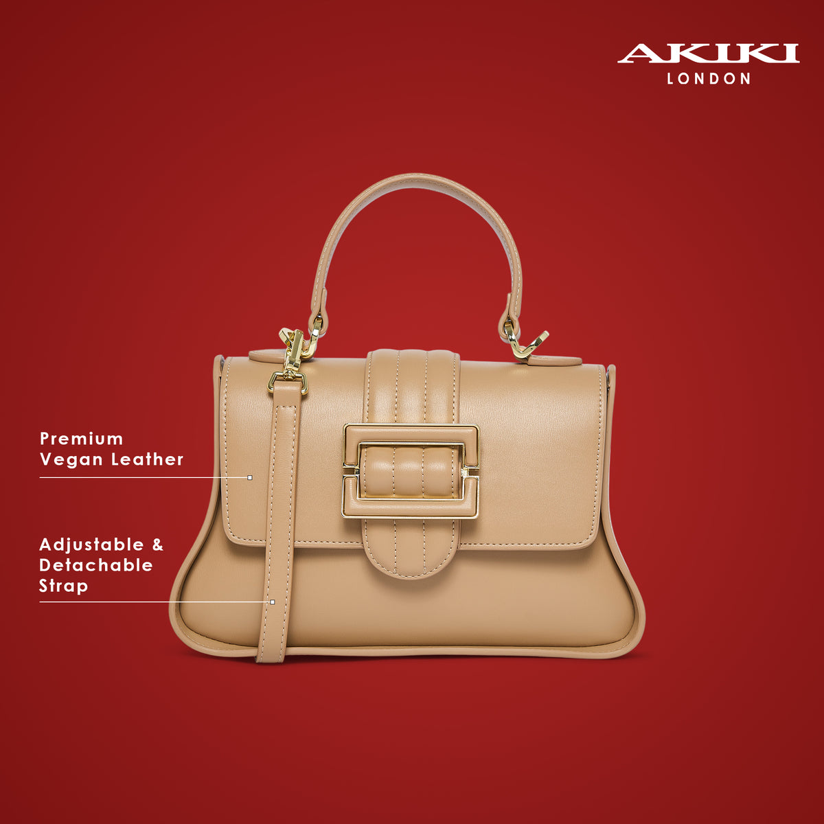 Southwark 25 Flap Small Handbag Beige
