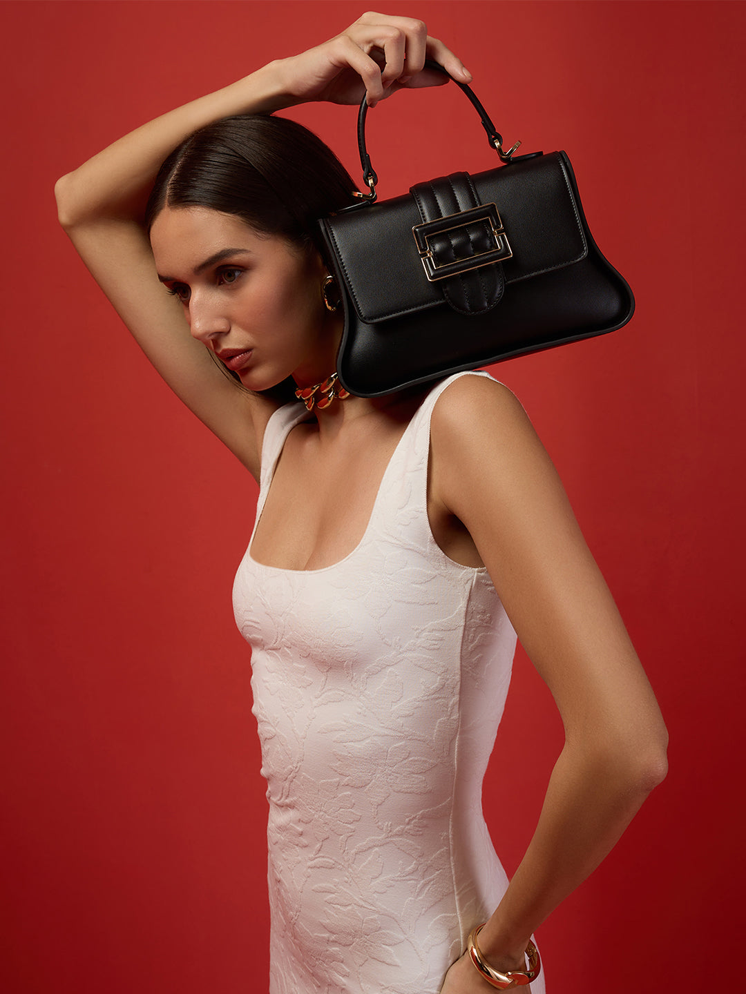 Southwark 25 Flap Small Handbag Black