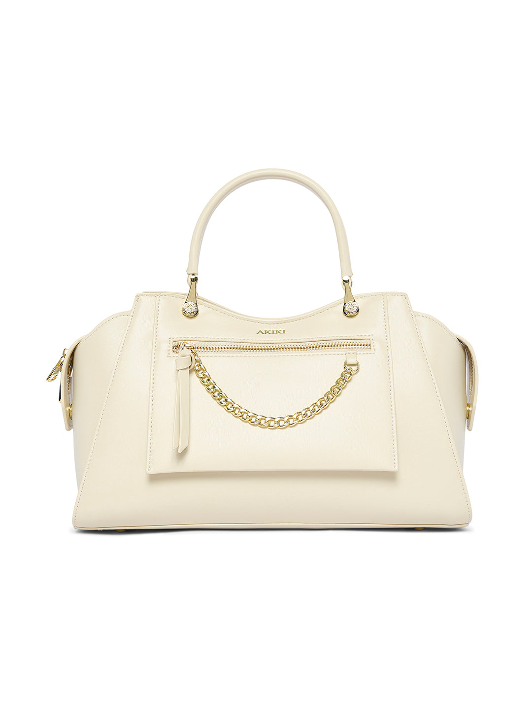 Islington 33 Small Satchel Bag Off White