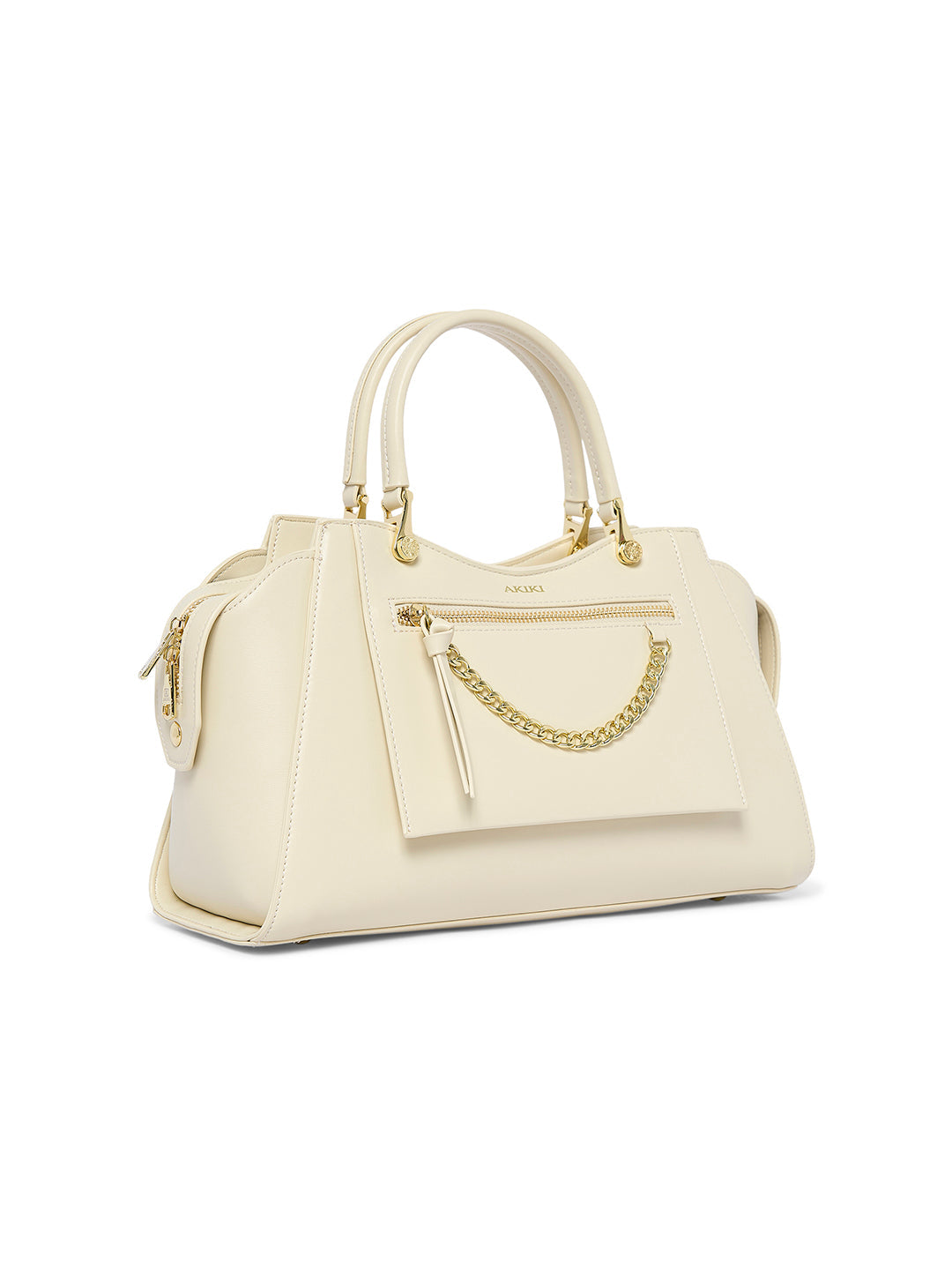 Islington 33 Small Satchel Bag Off White