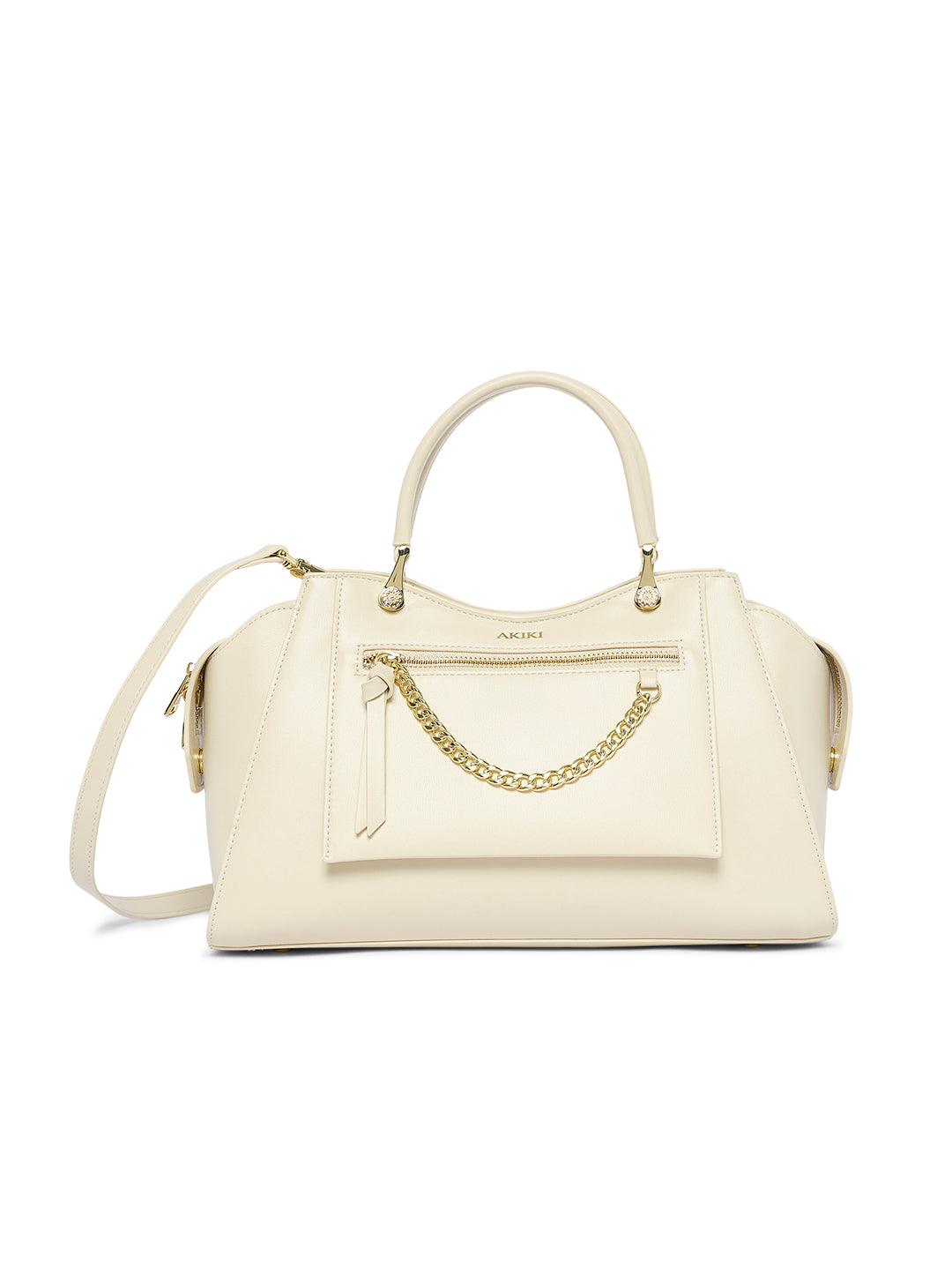 Islington 33 Small Satchel Bag Off White