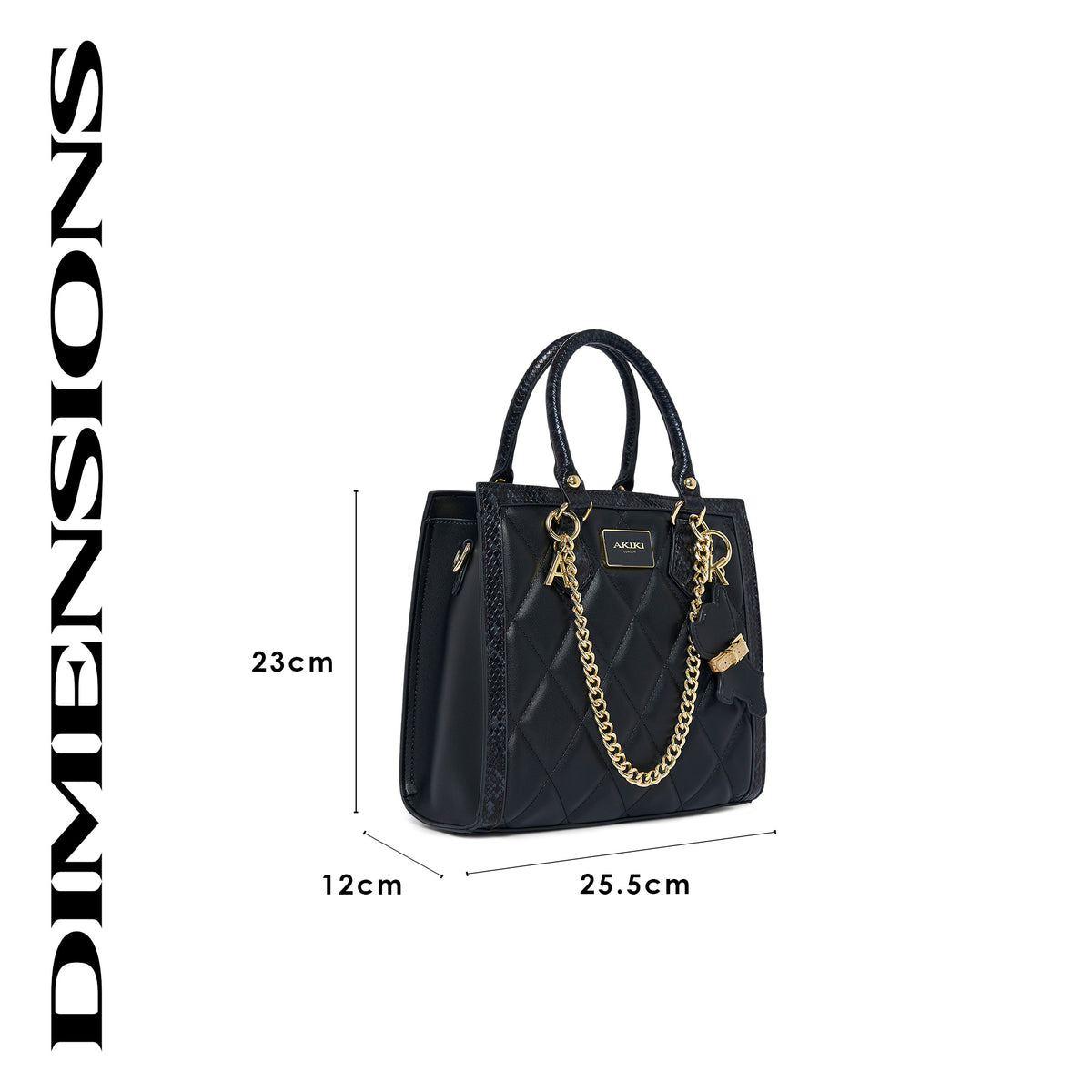 Swinden 25 Box Small Handbag Black