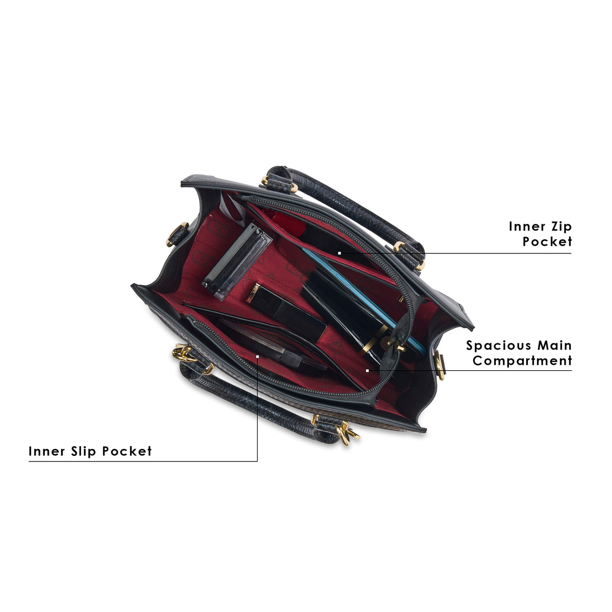 Swinden 25 Box Small Handbag Black