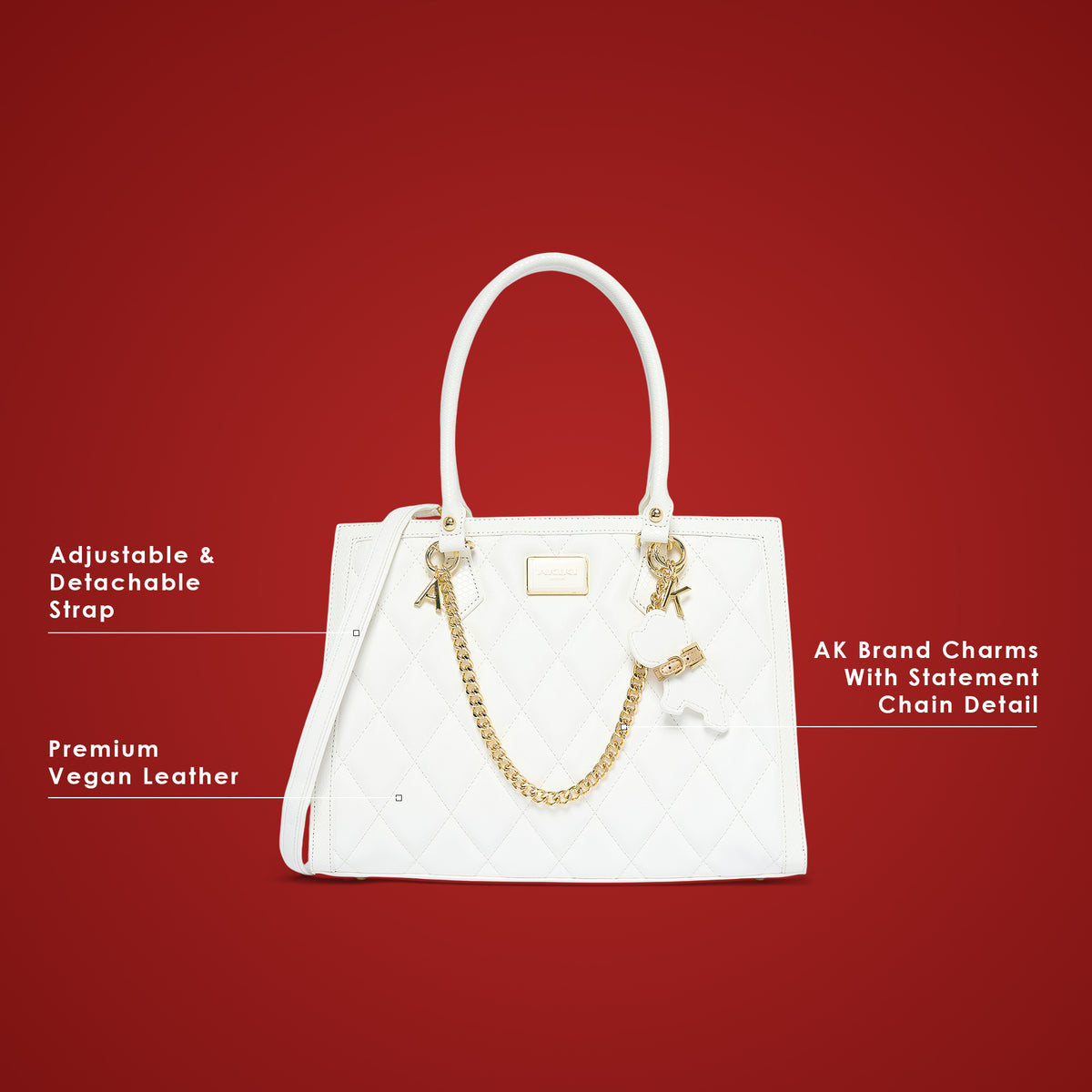 Swinden 35 Box Large Handbag White