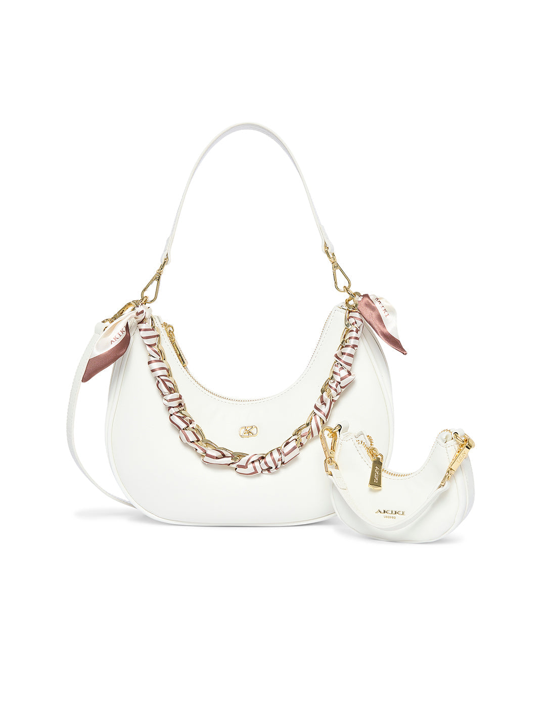 Worcester 30 Hobo Small Handbag White