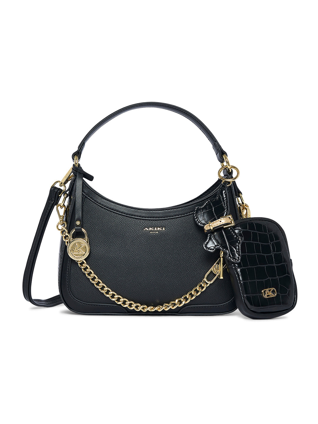 Brixton 25 Hobo Small Handbag Black Black