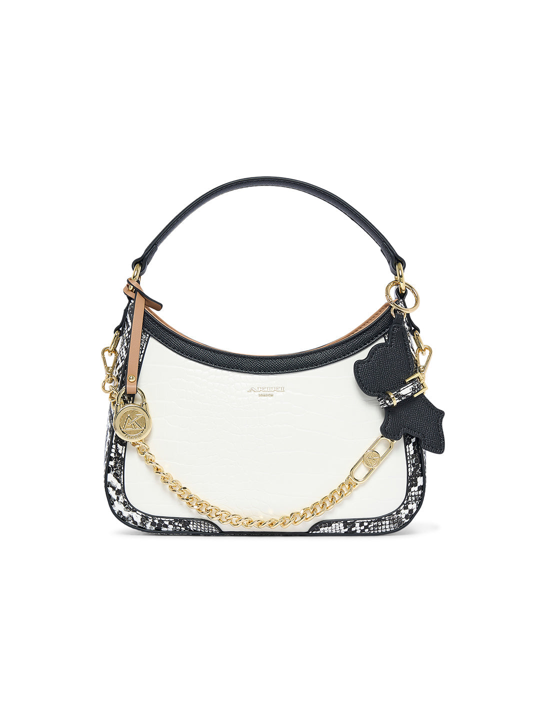 Brixton 25 Hobo Small Handbag White White