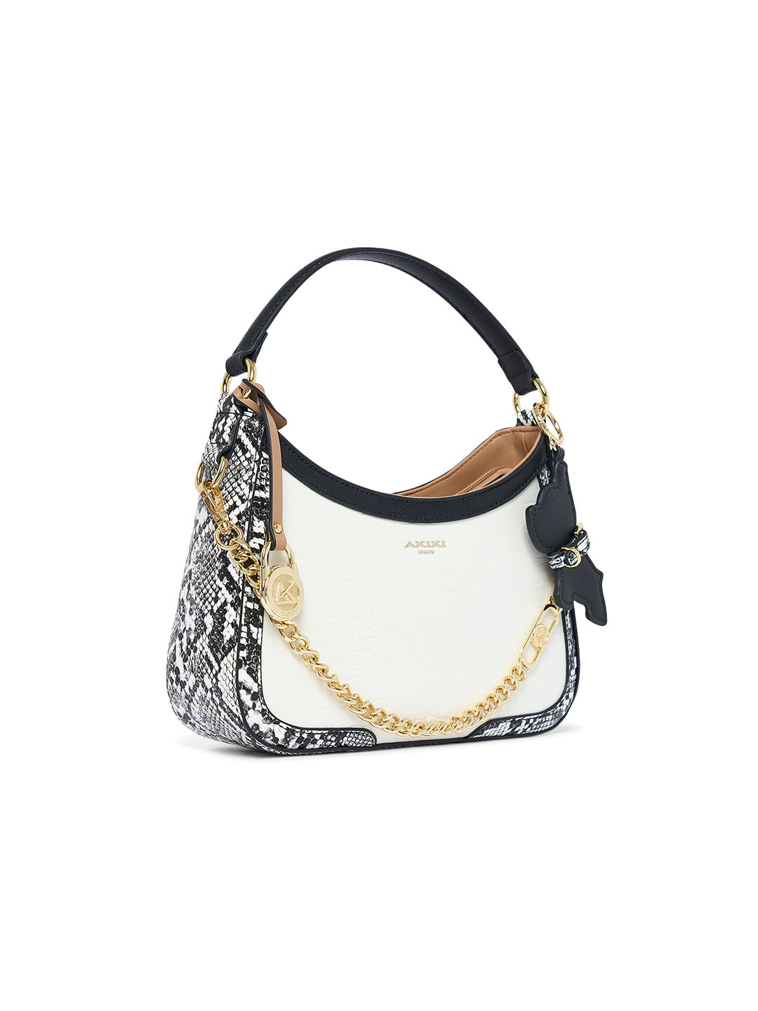 Brixton 25 Hobo Small Handbag White