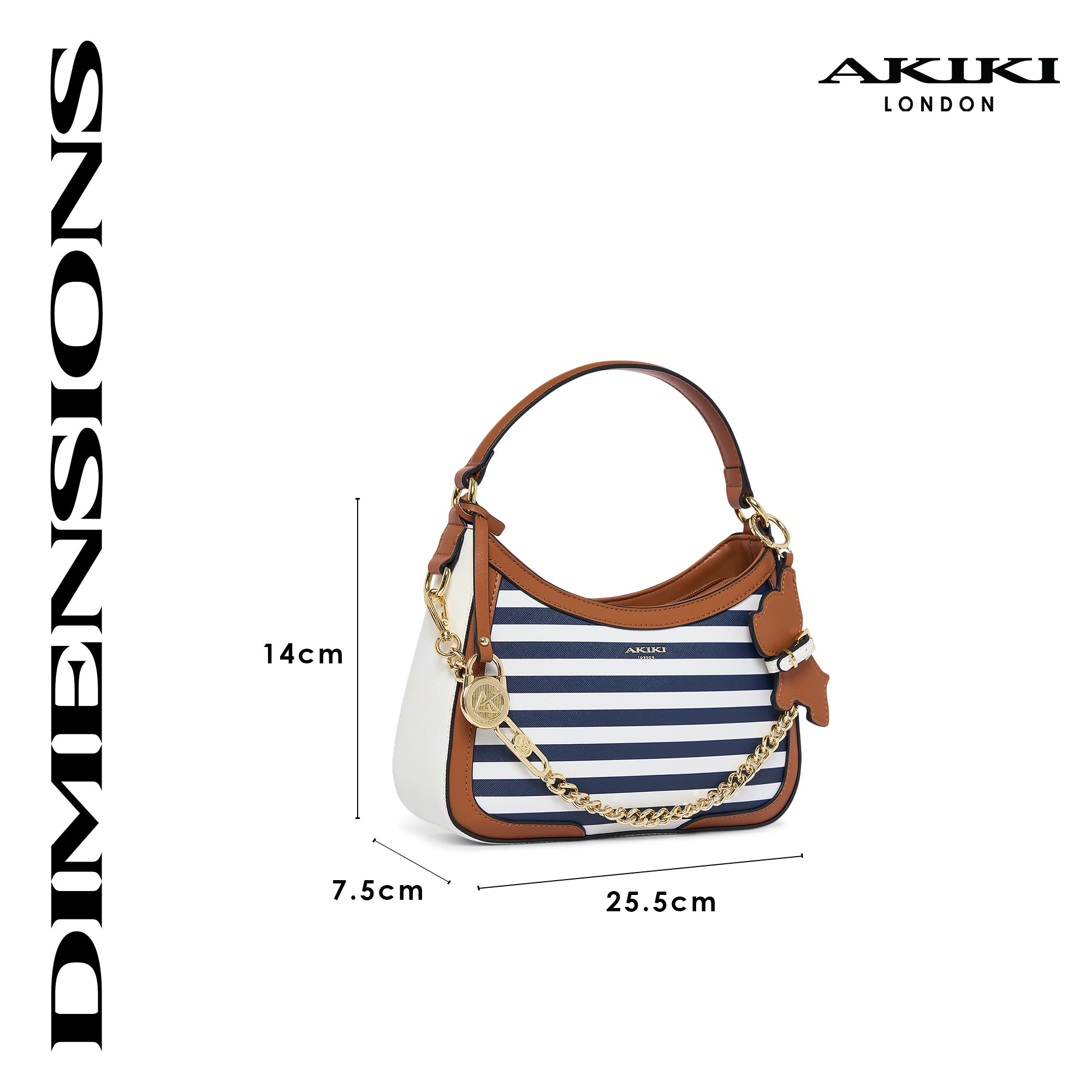 Brixton 25 Hobo Small Handbag Nautical