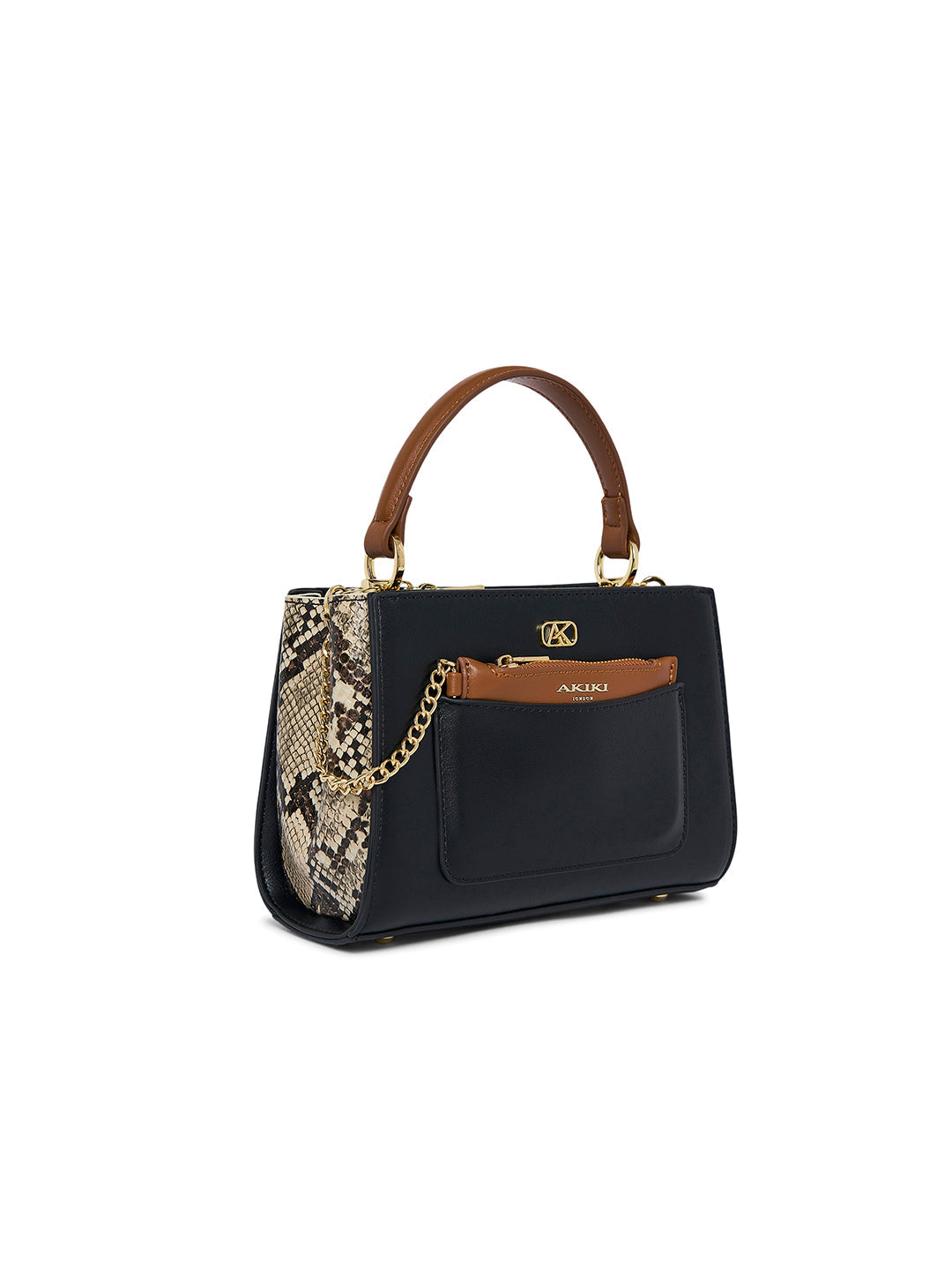 Croydon 3 Compartments 20 Small Handbag Black