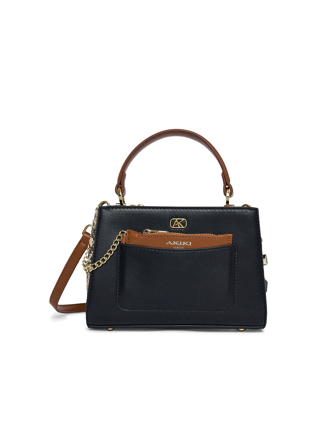 Croydon 3 Compartments 20 Small Handbag Black