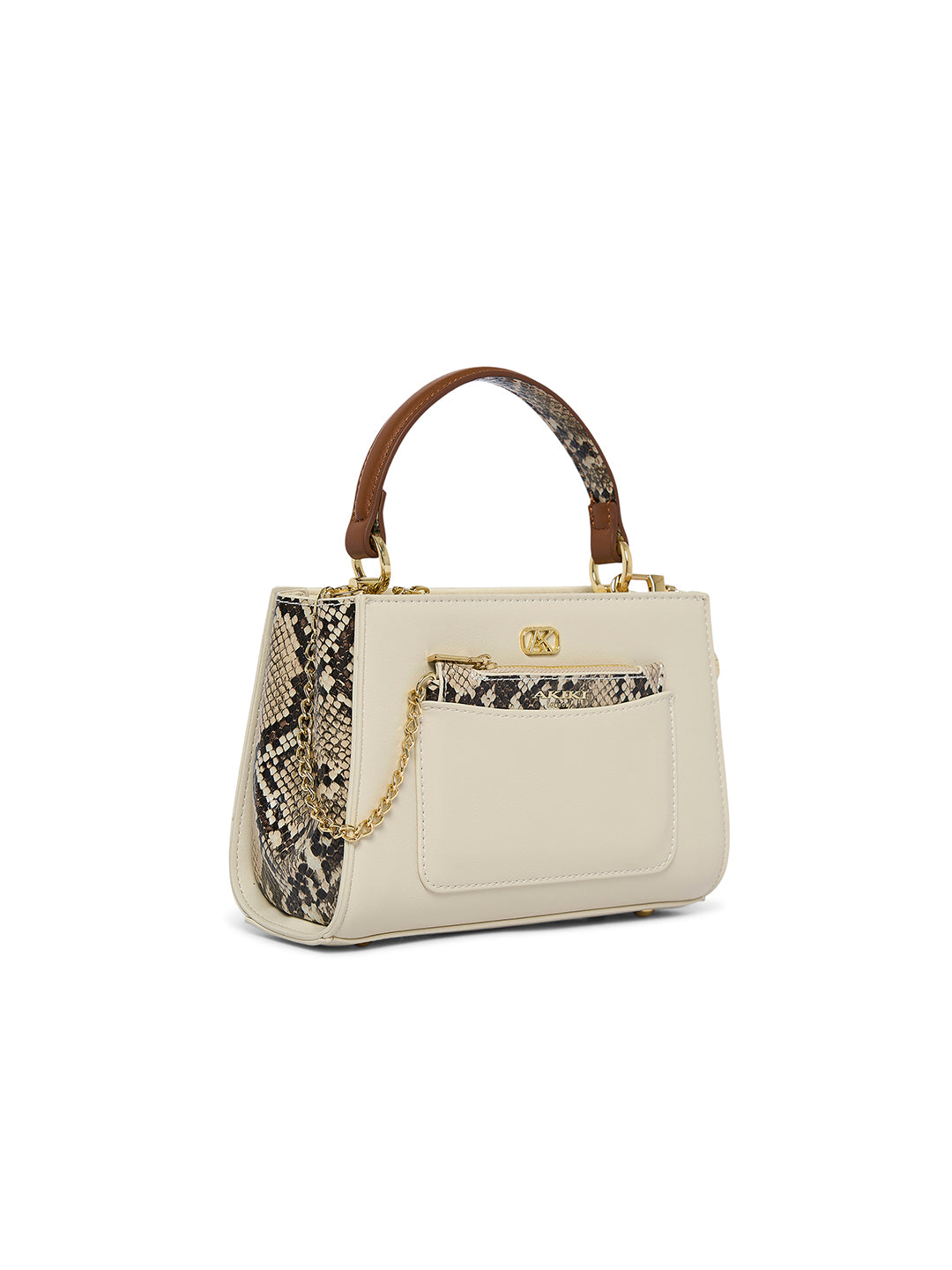 Croydon 3 Compartments 20 Small Handbag Beige