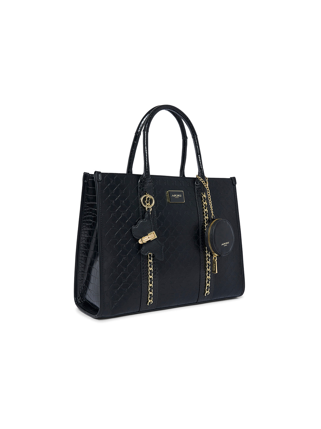 Hounslow 39 Box Large Handbag Black