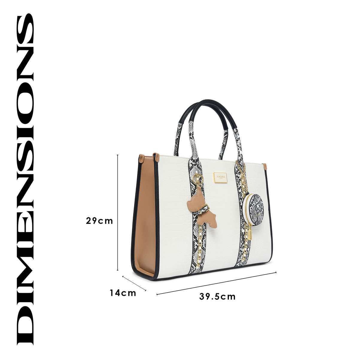 Hounslow 39 Box Large Handbag White