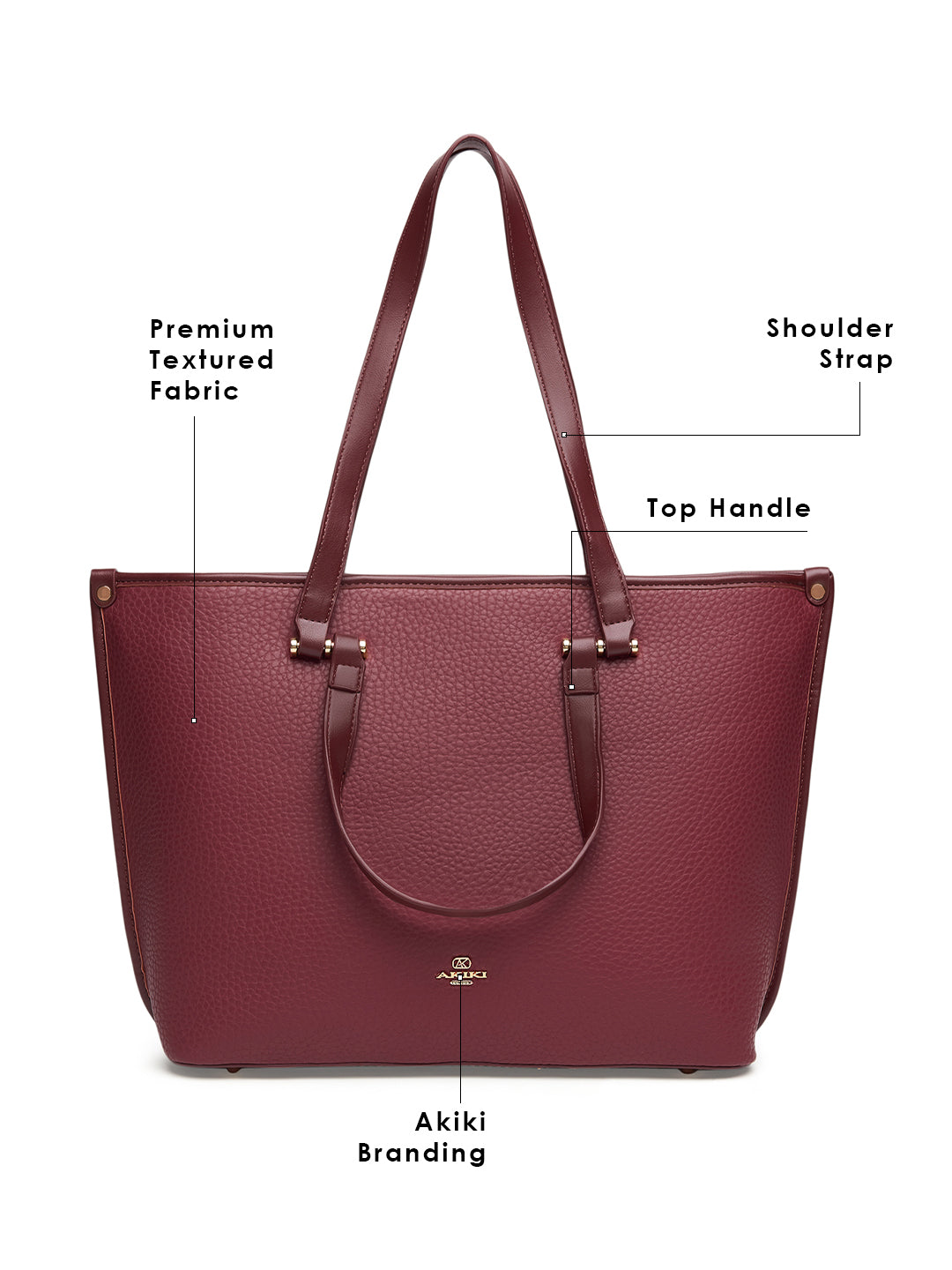Harlow Handbag Tote Large Shoulder Carry_red