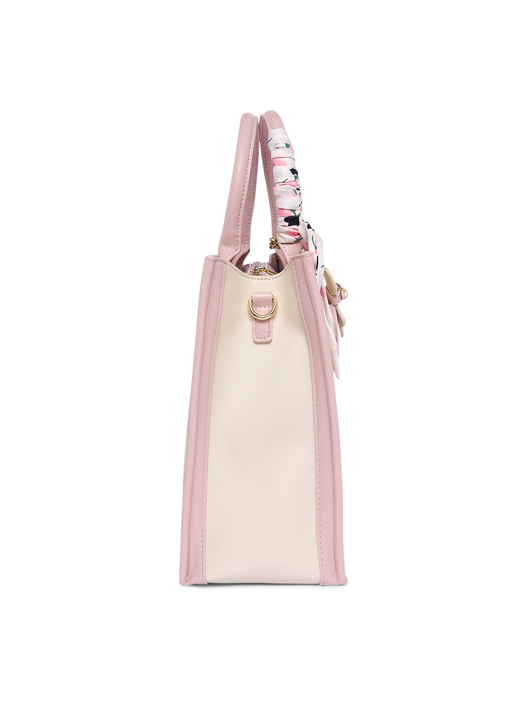 Heartley Large Satchel Bag Beige