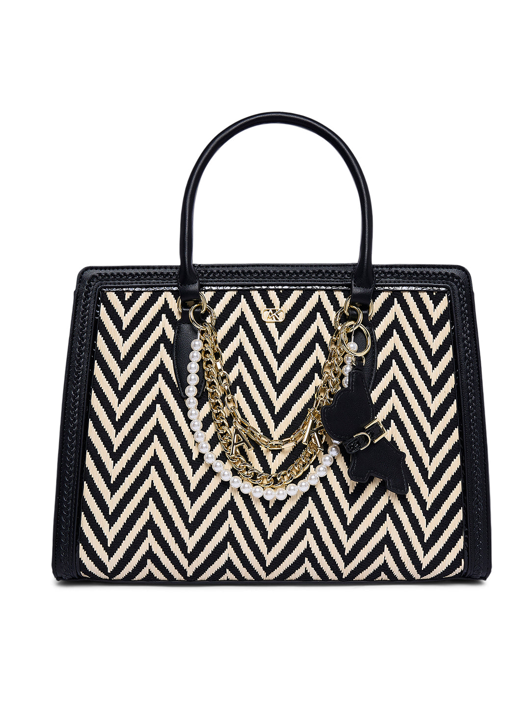 Jacqley Large Satchel Bag Black