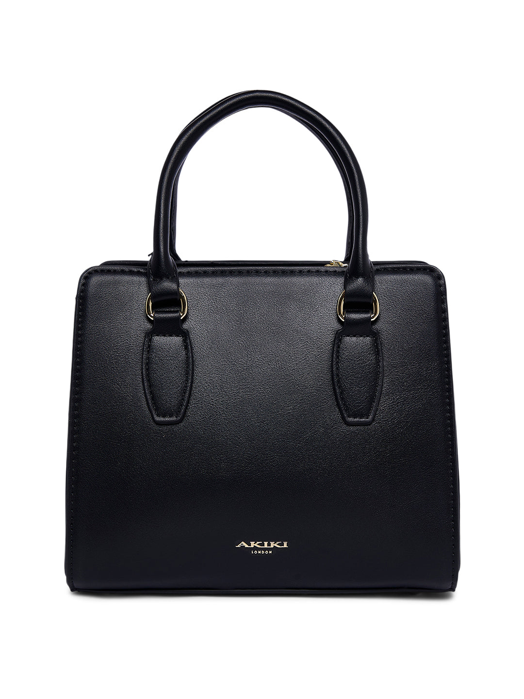 Jacqley Medium Satchel Bag Black