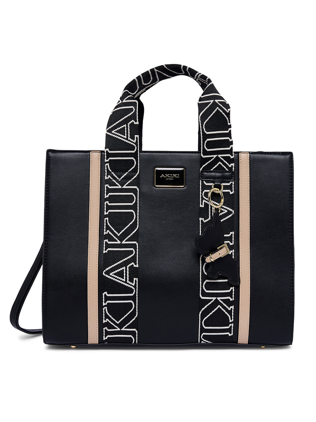 Wembley Large Satchel Bag Black