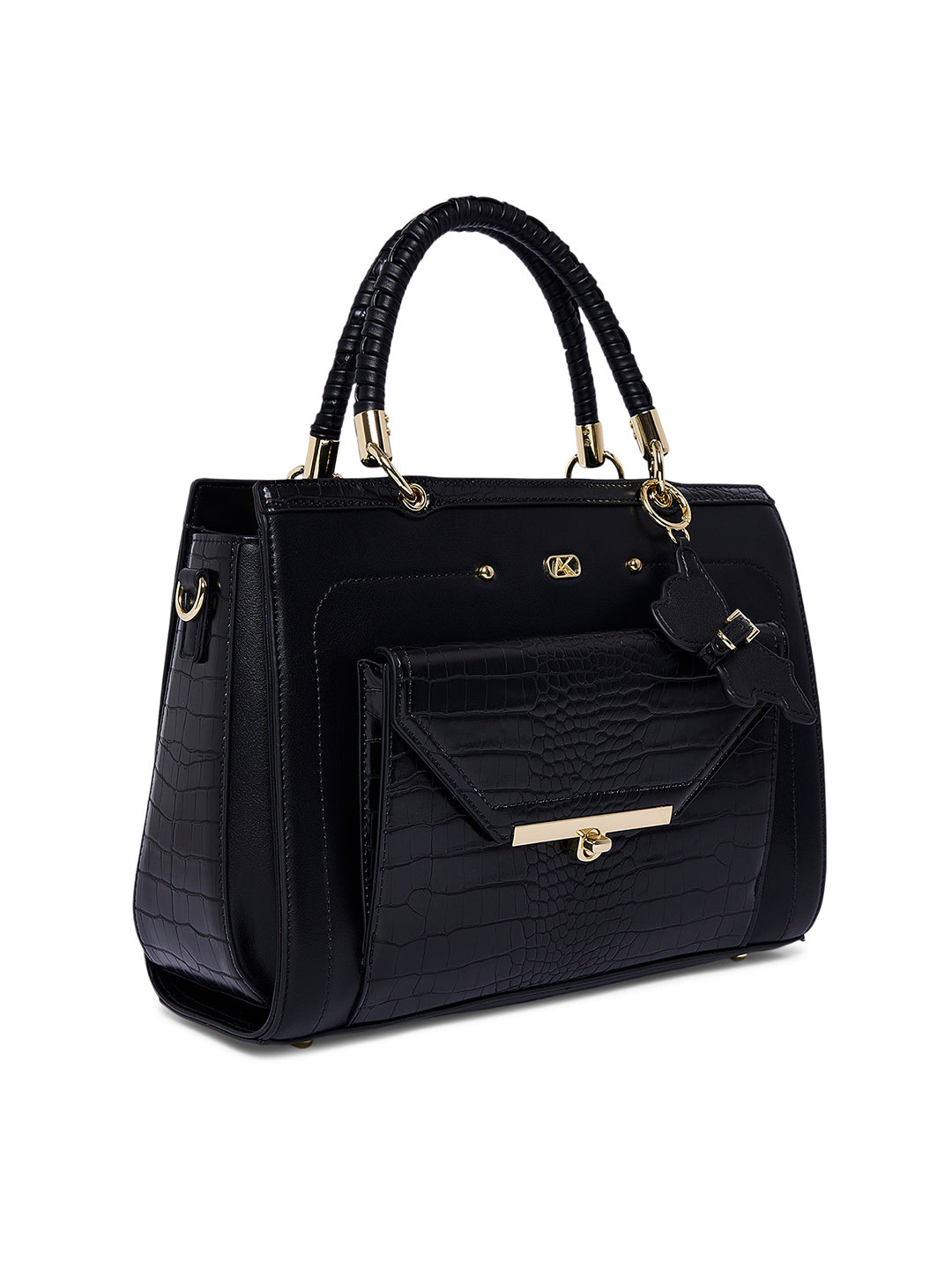 Hambledon Medium Satchel Bag Black