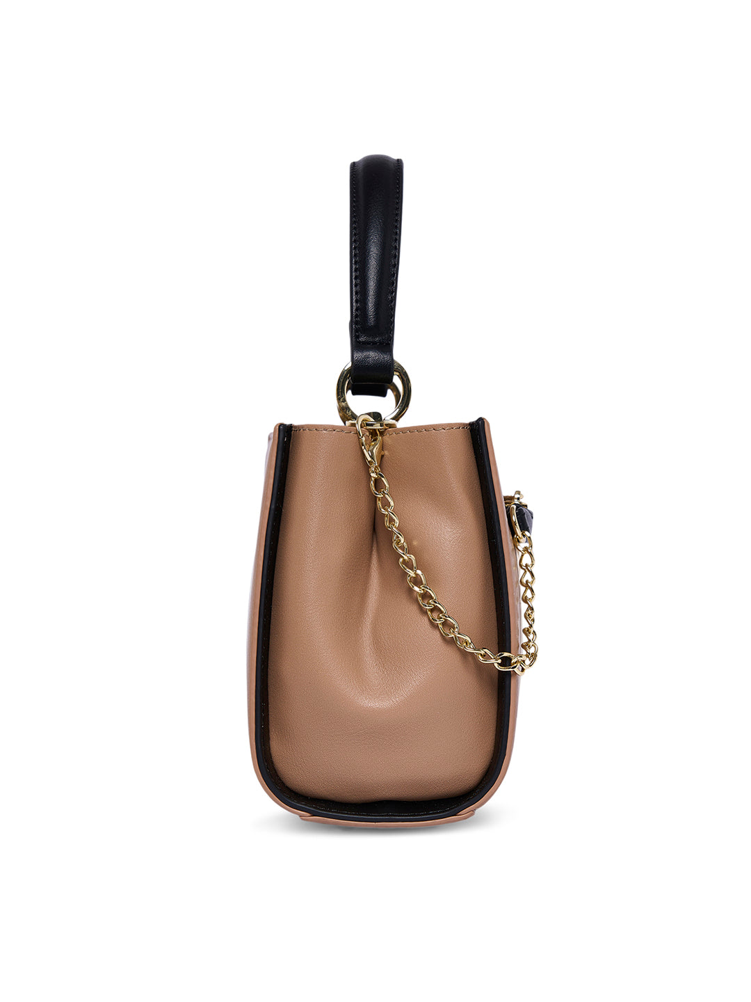 Croydon 3C Small Satchel Bag Beige/Black