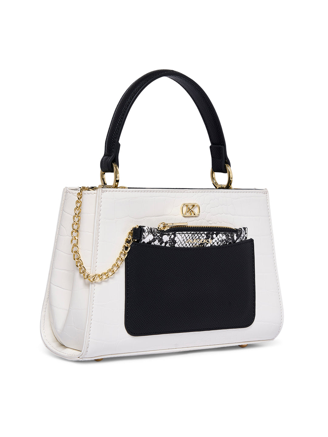 Croydon 3C Small Satchel Bag White