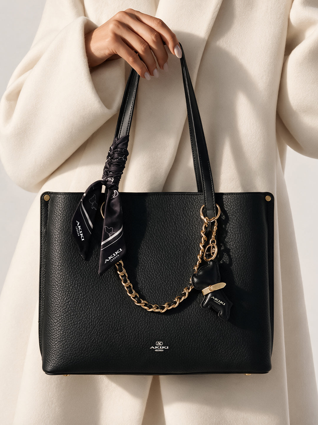 Dover Handbag For Totelargeshoulder Carry Black