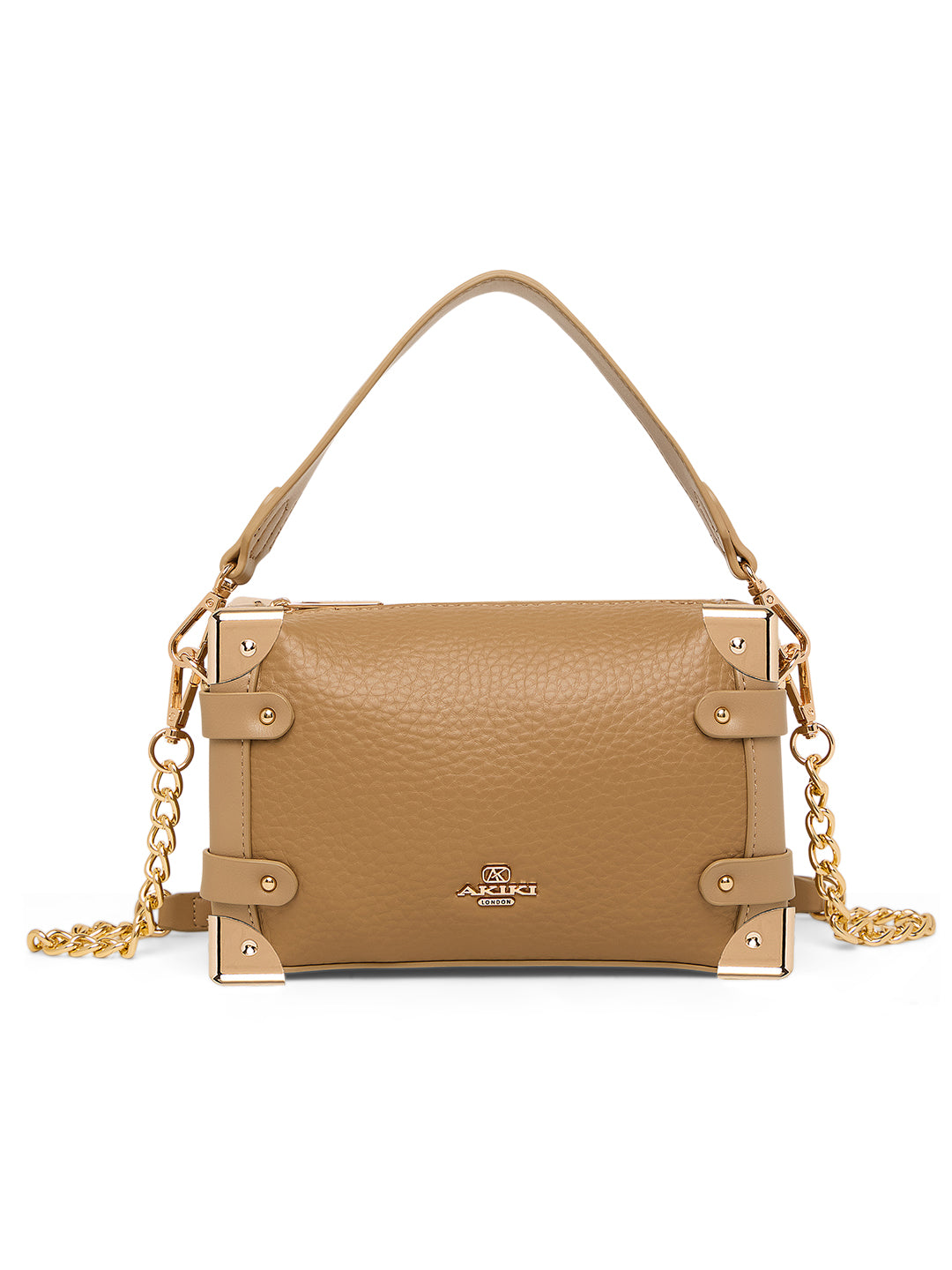 Maldon Small Beige Trunk Bag