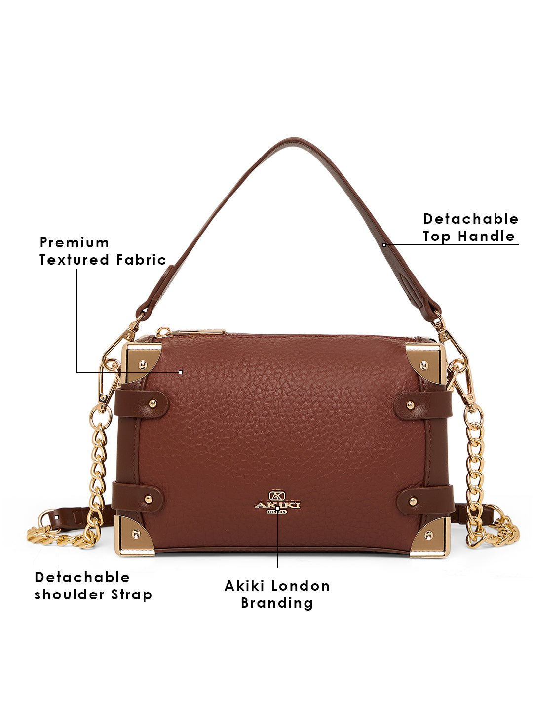 Maldon Small Brown Trunk Bag