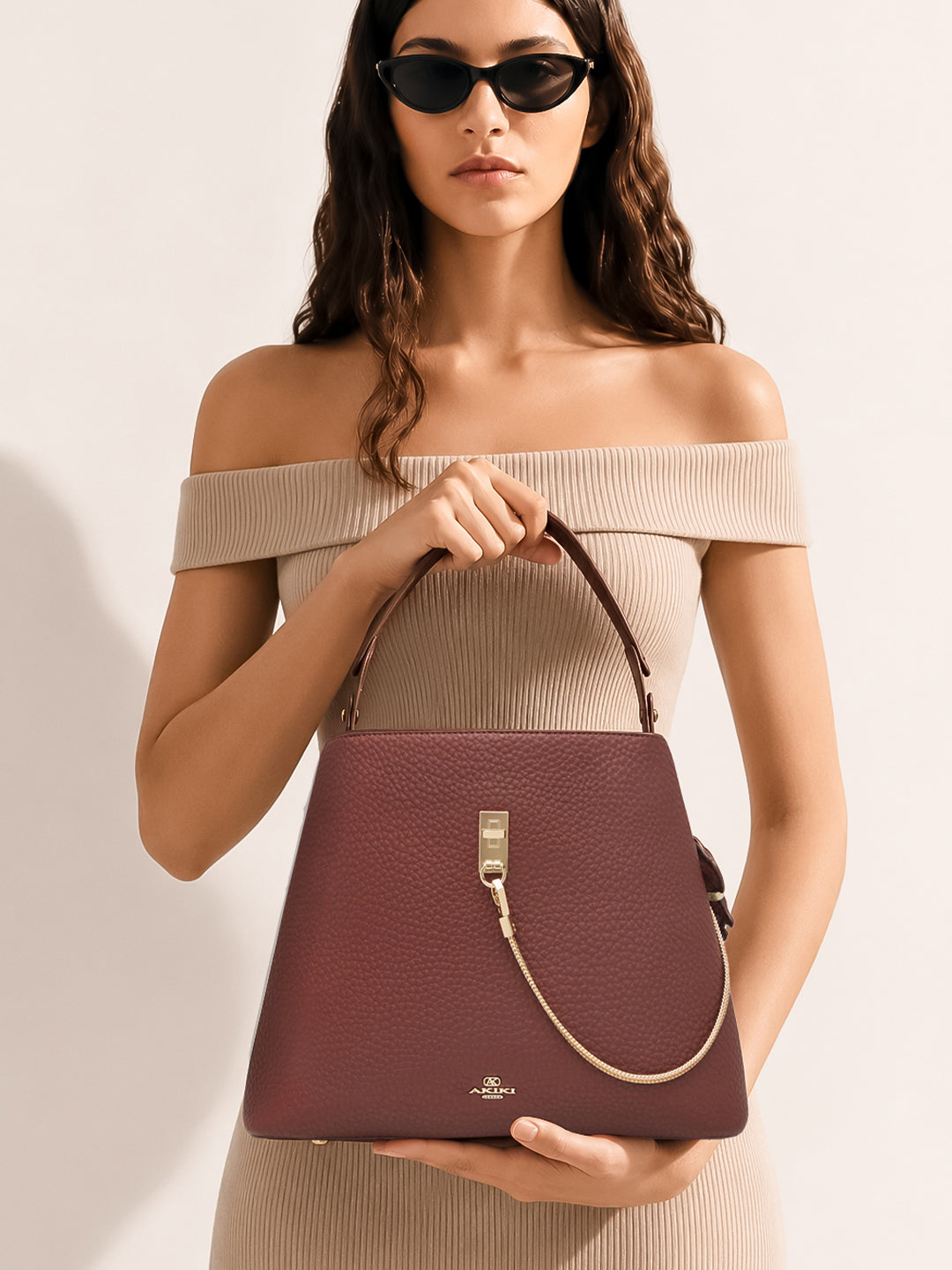 Thames 3 Compartments Large Bucket Bag