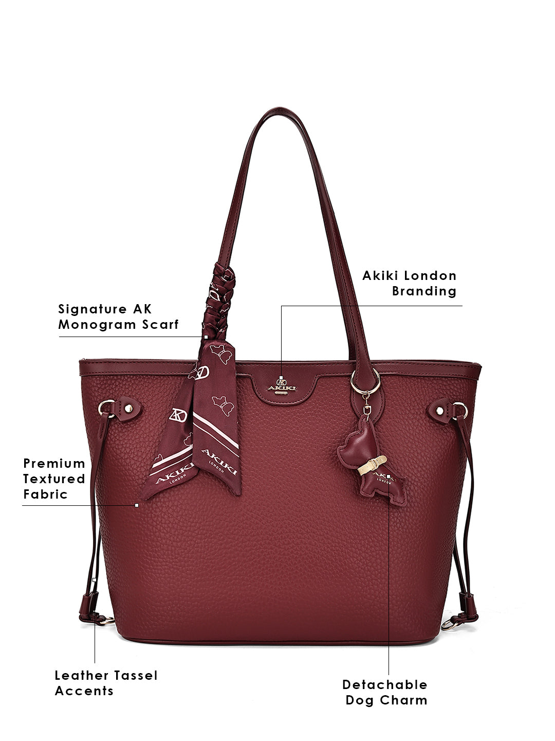 Norwood Handbag For Totelargeshoulder Carry Red