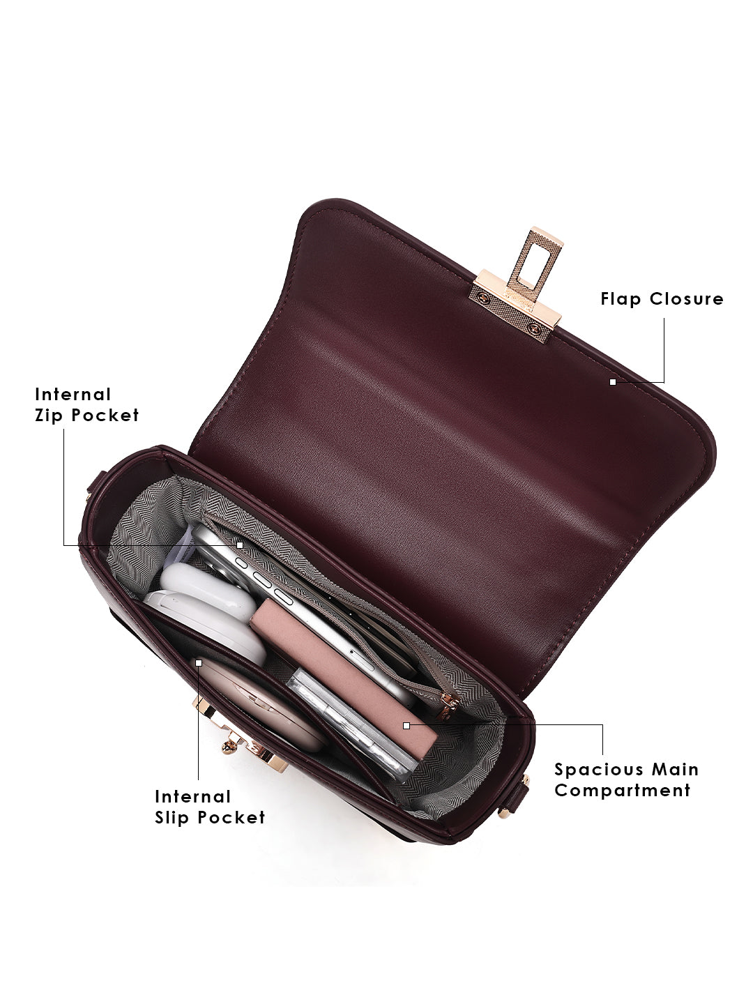 Westminster Small Wine Satchel Bag